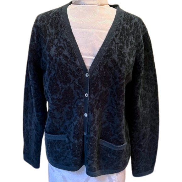 Jones New York Sport Emerald And Brown Faux Fur Collar Teddy Jacket - Picture 5 of 8